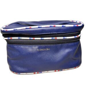 Yumi Kim Jetsetter navy blue makeup train case with trim - Flawed
